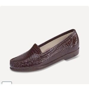 SAS Tripad Comfort Women's Brown Croc Embossed Loafer Shoes
Size 7 N